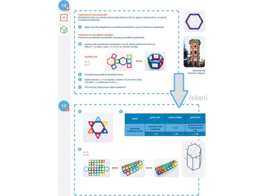 MAGFORMERS Geometria 3: 2D a 3D - box 122 dielikov