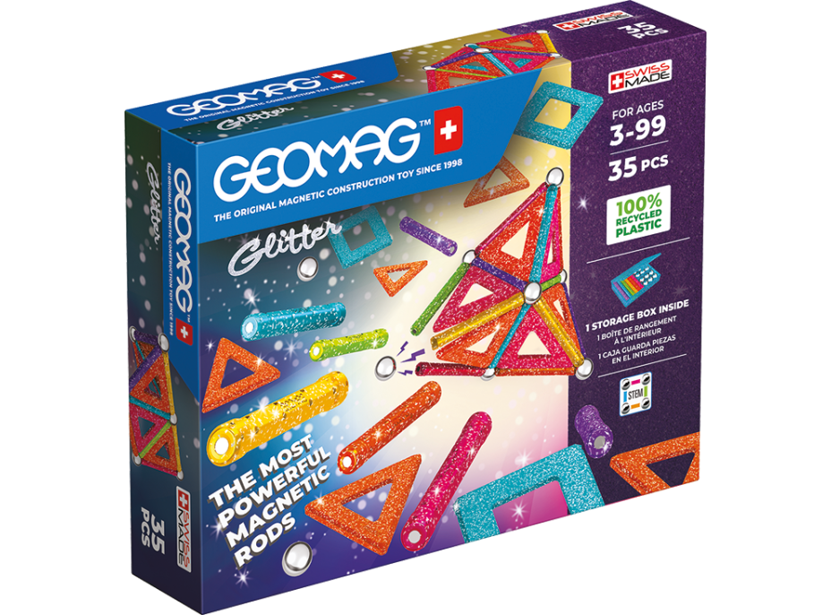 GEOMAG Glitter 35 dielikov