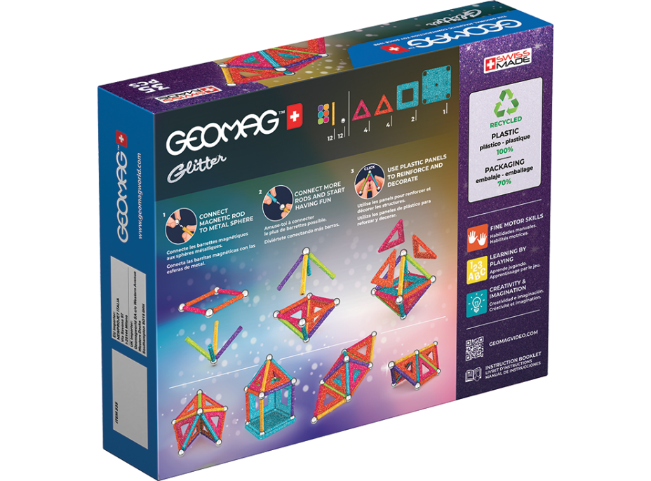 GEOMAG Glitter 35 dielikov