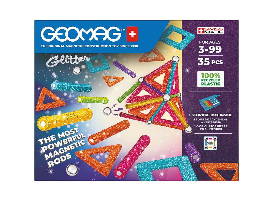 GEOMAG Glitter 35 dielikov