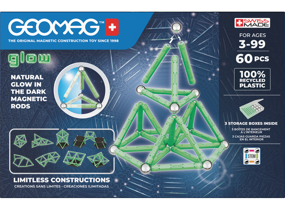 GEOMAG Glow 60 dielikov