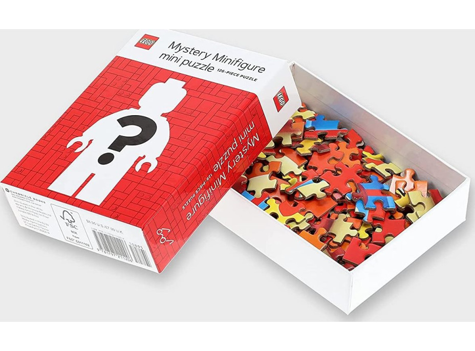 CHRONICLE BOOKS Mini Puzzle LEGO® Mystery Minifigúrka (Red Edition) 126 dielikov