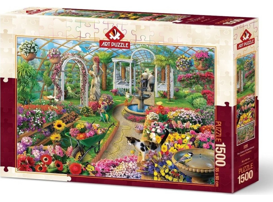 ART PUZZLE Puzzle Farby skleníka 1500 dielikov