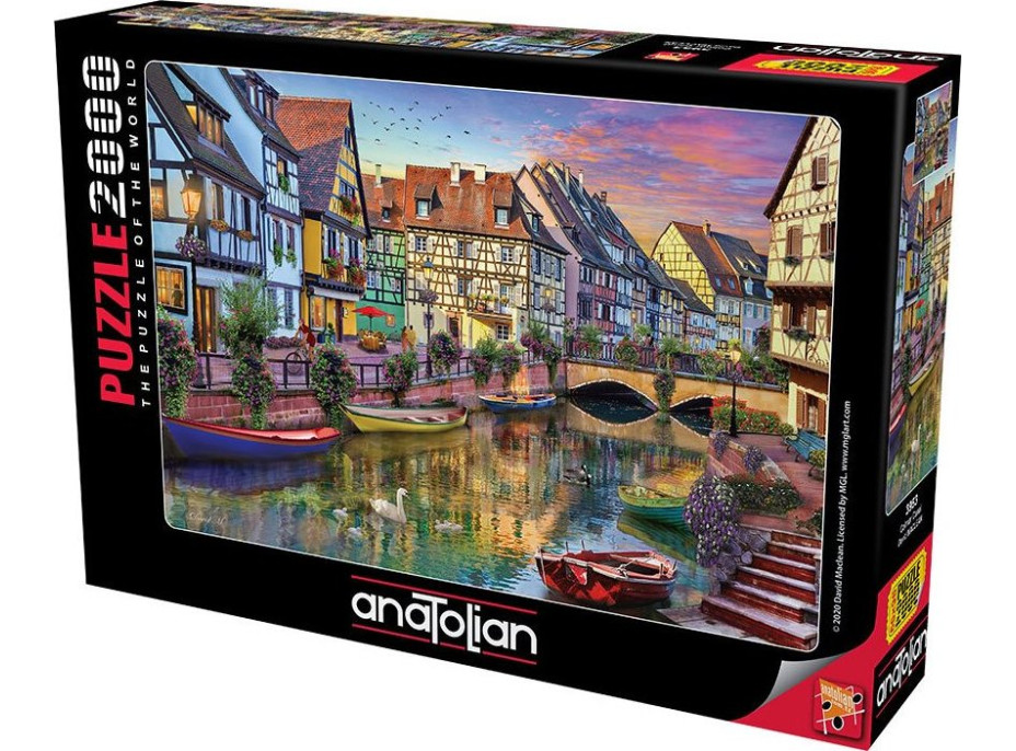 ANATOLIAN Puzzle Colmarský kanál, Francúzsko 2000 dielikov