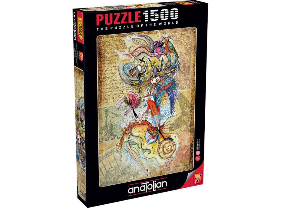 ANATOLIAN Puzzle Čerokézke dievča cestujúce svetom 1500 dielikov