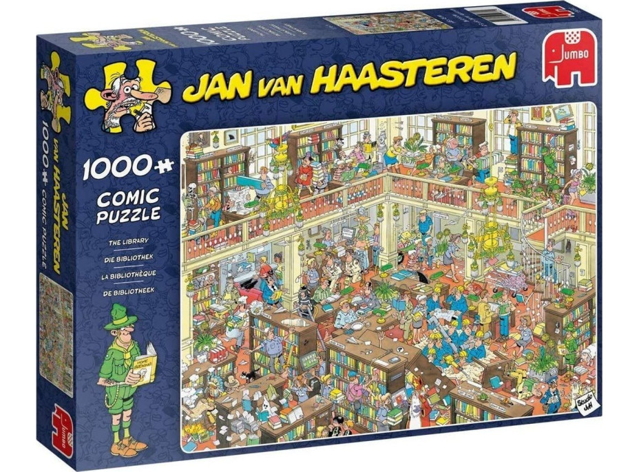 JUMBO Puzzle JvH Knižnica 1000 dielikov