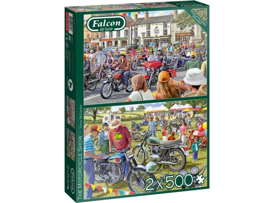 FALCON Puzzle Motorkárska prehliadka 2x500 dielikov