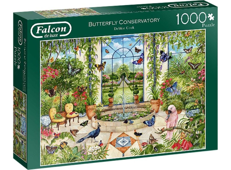 FALCON Puzzle Motýlí skleník 1000 dielikov