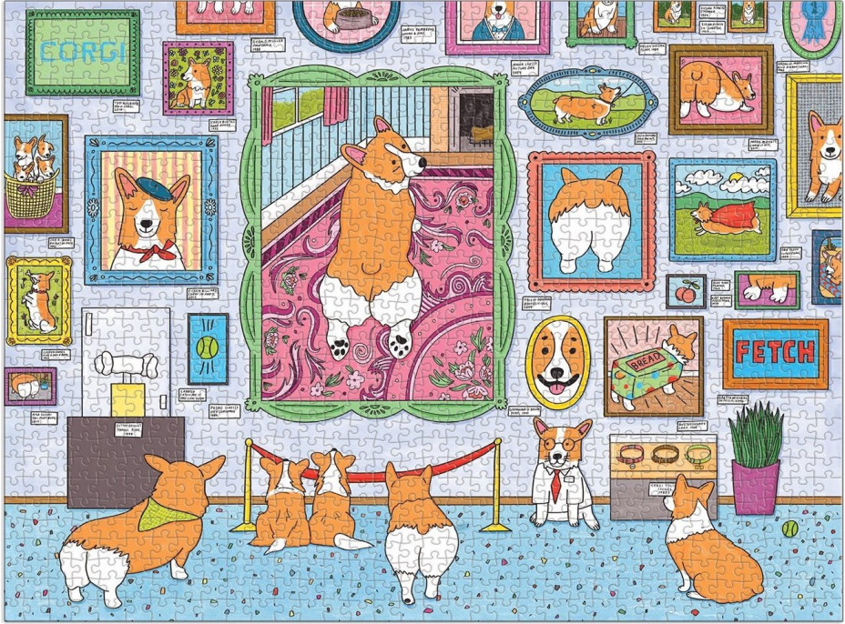 GALISON Puzzle Múzeum Corgi 1000 dielikov