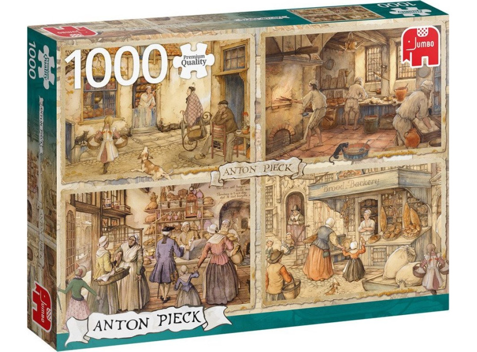 JUMBO Puzzle Pekári z 19. storočia 1000 dielikov