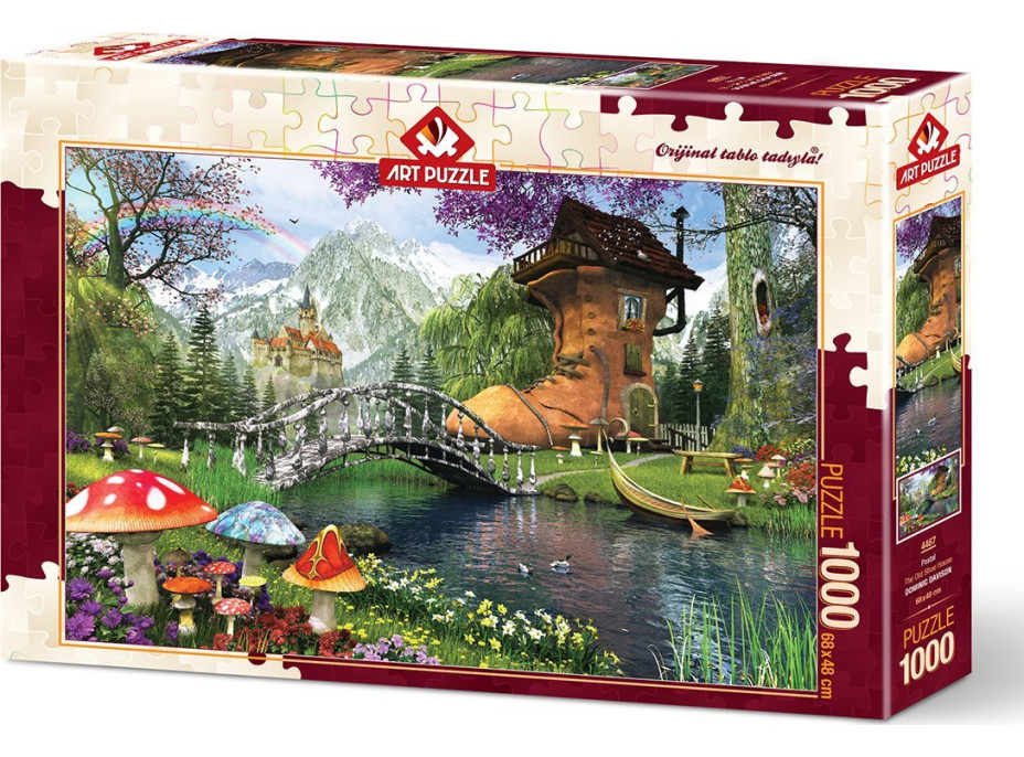 ART PUZZLE Puzzle Rozprávkový domček v starej topánke 1000 dielikov