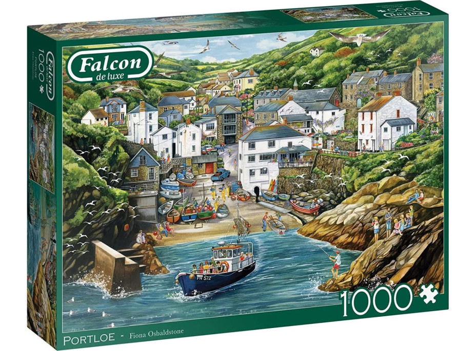 FALCON Puzzle Portloe, Cornwallské pobrežie 1000 dielikov