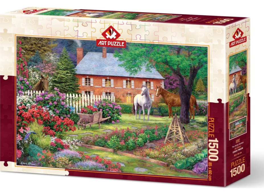 ART PUZZLE Puzzle Záhrada s koňmi 1500 dielikov