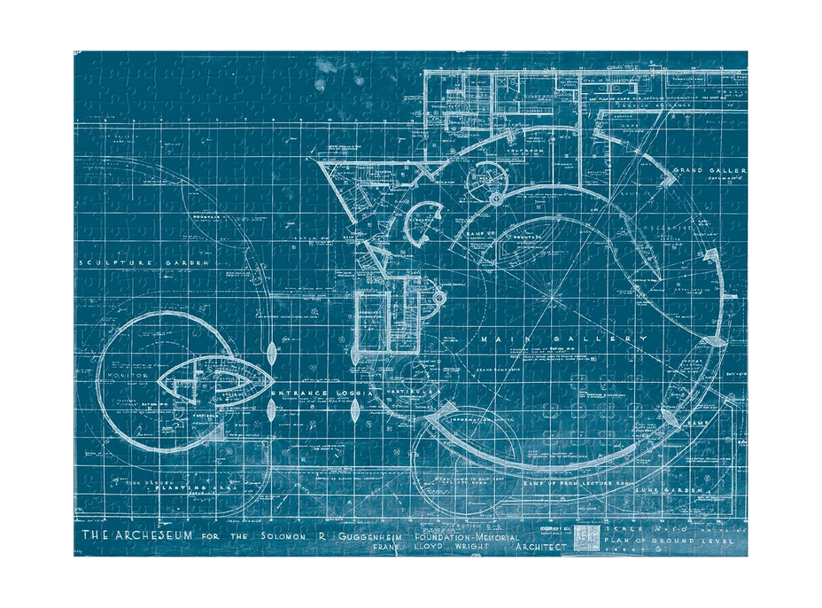 GALISON Obojstranné puzzle Frank Lloyd Wright Guggenheim 500 dielikov