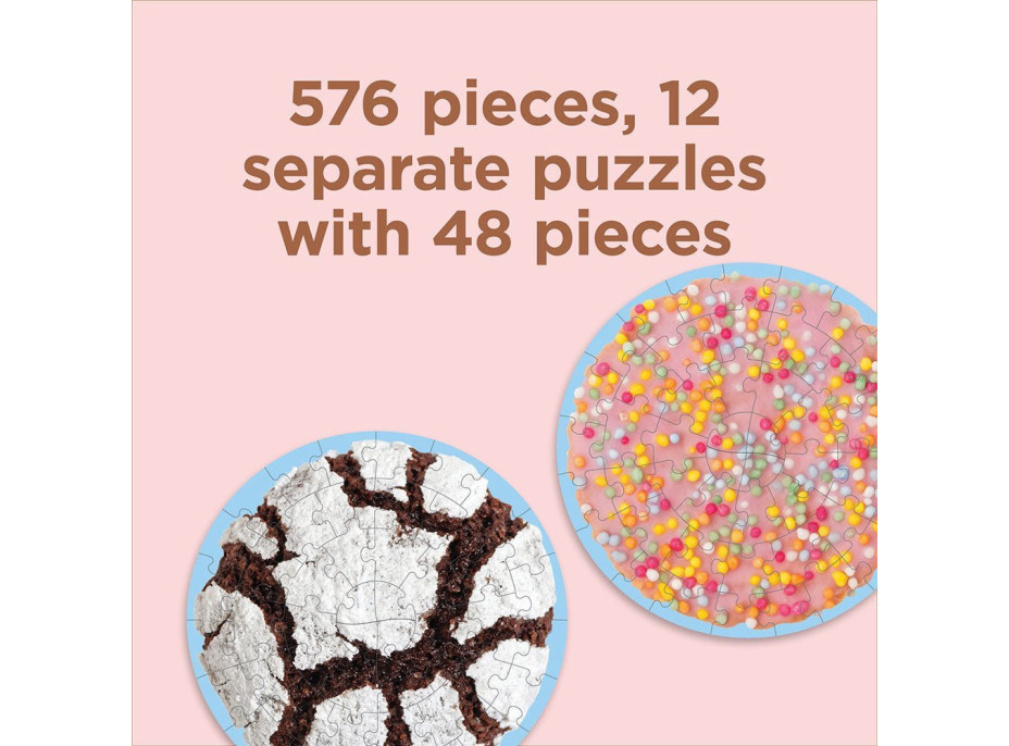 CHRONICLE BOOKS Sada 12 puzzle Tucet z rúry: Cookies 576 dielikov