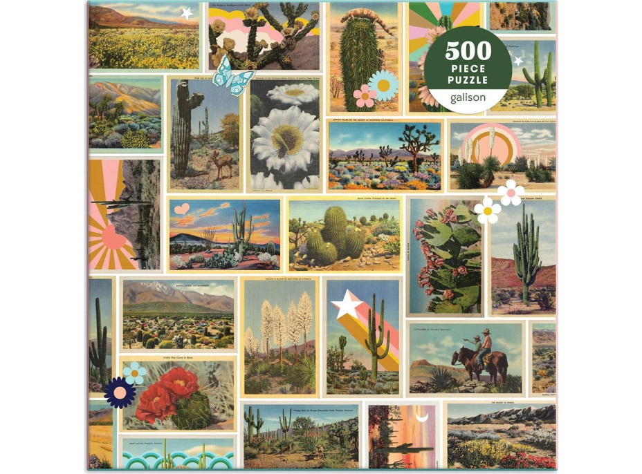 GALISON Štvorcové puzzle Maľovaná púšť 500 dielikov