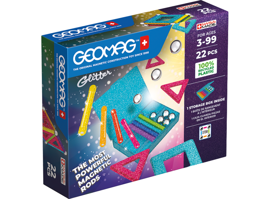 GEOMAG Glitter 22 dielikov