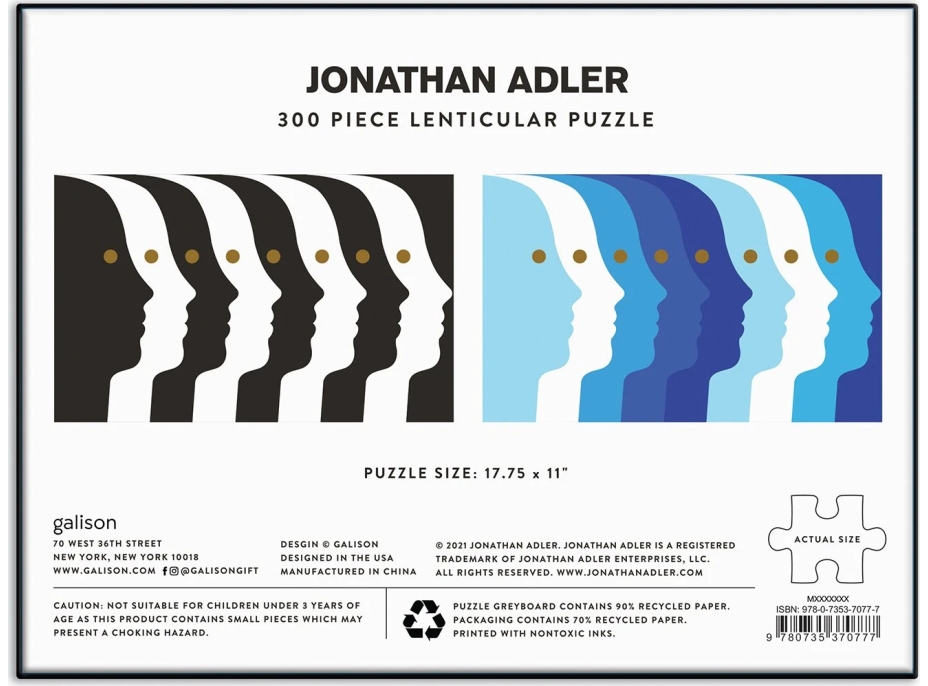 GALISON Puzzle Jonathan Adler: Atlas 3D 300 dielikov