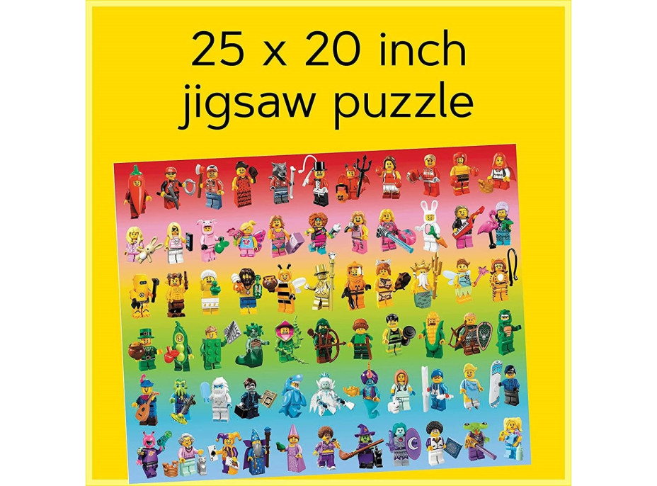 CHRONICLE BOOKS Puzzle LEGO® Minifigúrky Dúha 1000 dielikov