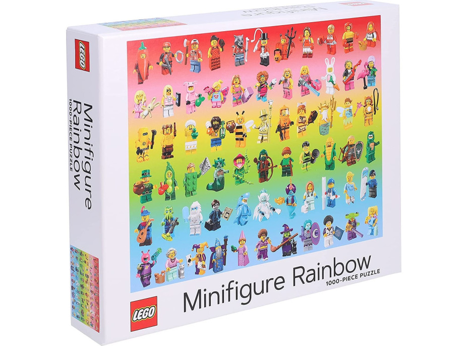 CHRONICLE BOOKS Puzzle LEGO® Minifigúrky Dúha 1000 dielikov