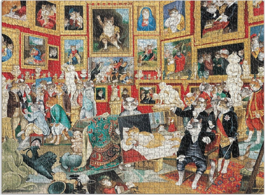 GALISON Puzzle Meowsterpiece: Galéria Uffizi 1500 dielikov