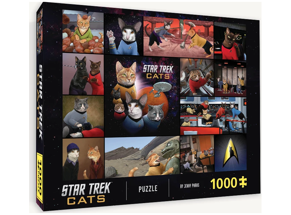 CHRONICLE BOOKS Puzzle Star Trek Cats 1000 dielikov