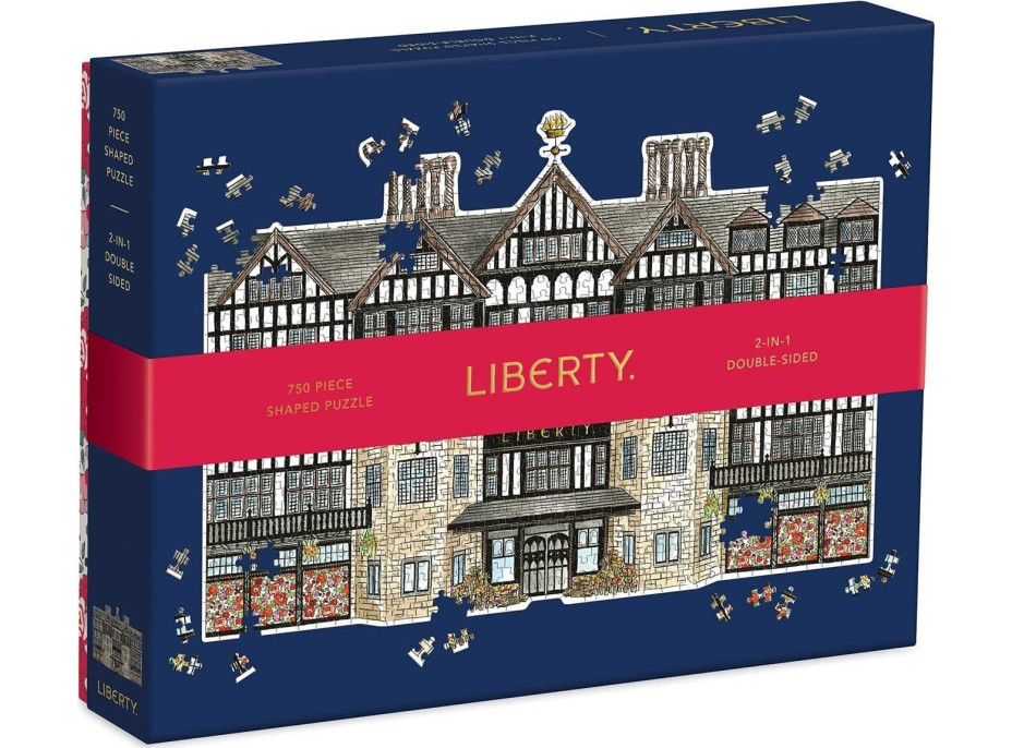 GALISON Obojstranné puzzle 2v1 Liberty London Tudor Building 750 dielikov