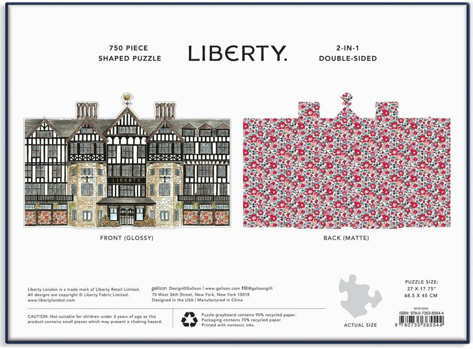 GALISON Obojstranné puzzle 2v1 Liberty London Tudor Building 750 dielikov