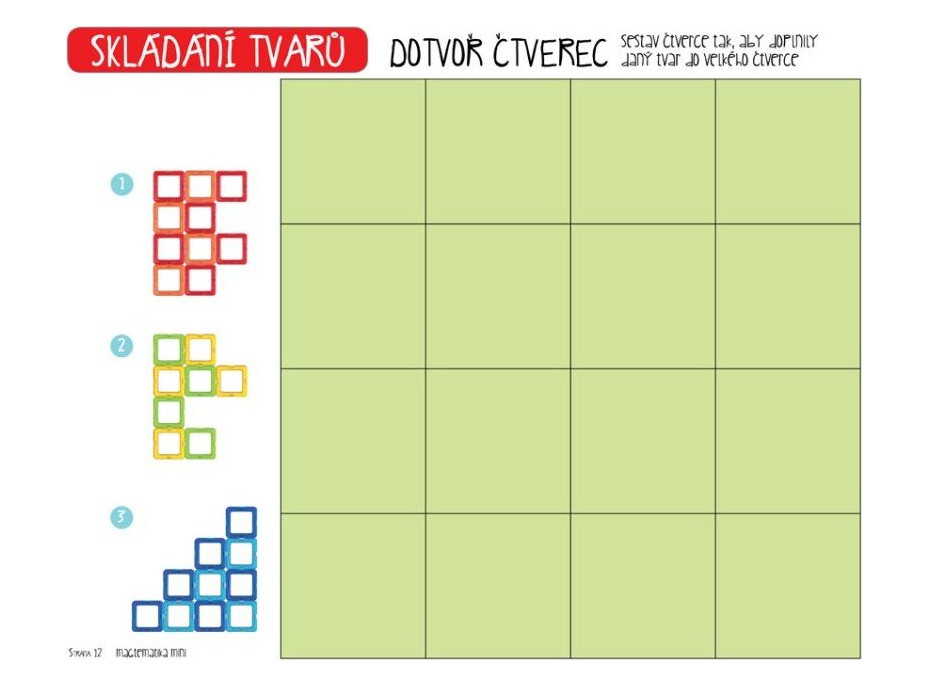 MAGFORMERS Magtematika box s učebnicou (slovensky) 67 dielikov