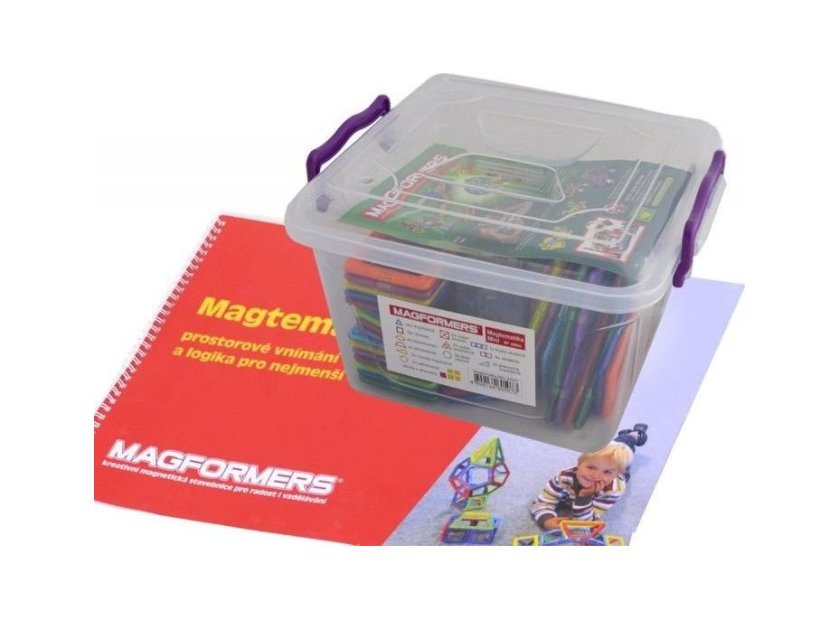 MAGFORMERS Magtematika box s učebnicou (slovensky) 67 dielikov