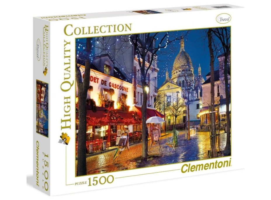 CLEMENTONI Puzzle Montmartre, Paríž 1500 dielikov