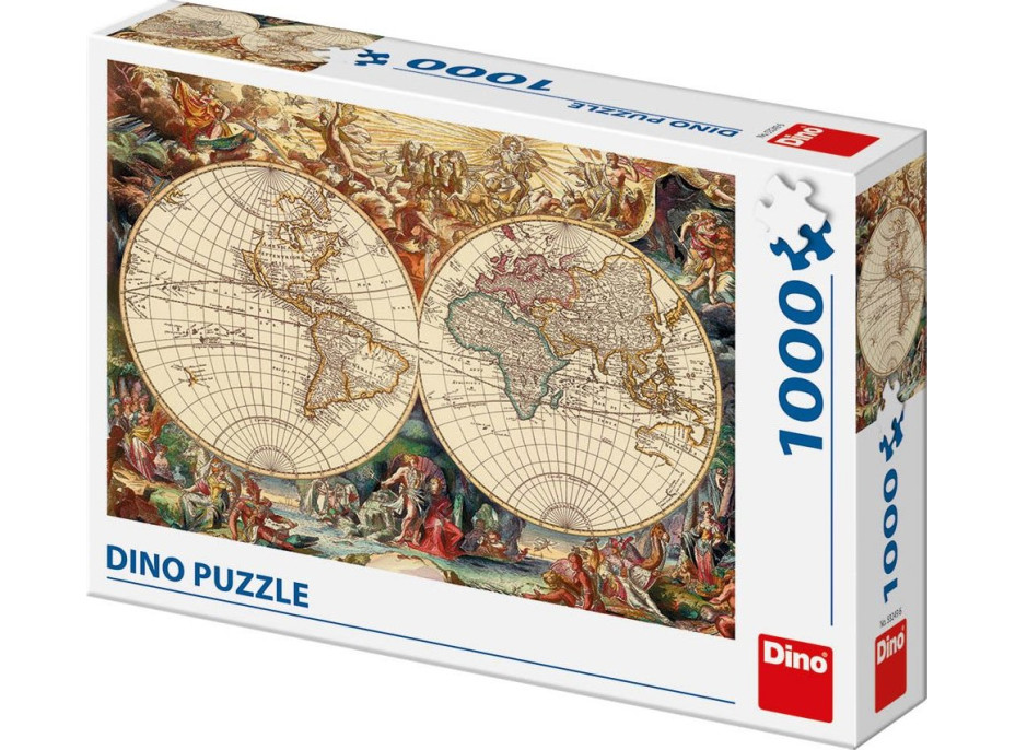 DINO Puzzle Historická mapa 1000 dielikov