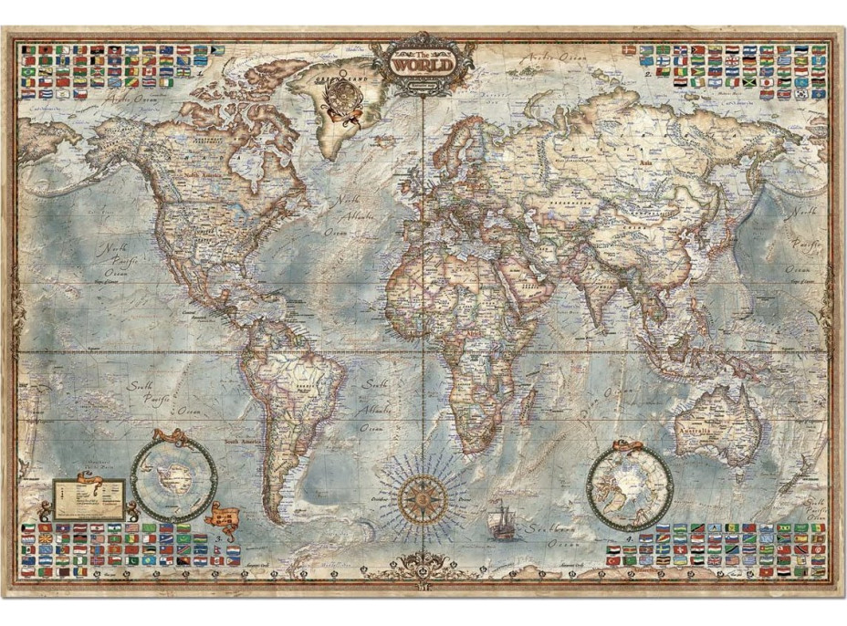 EDUCA Puzzle Politická mapa sveta 4000 dielikov