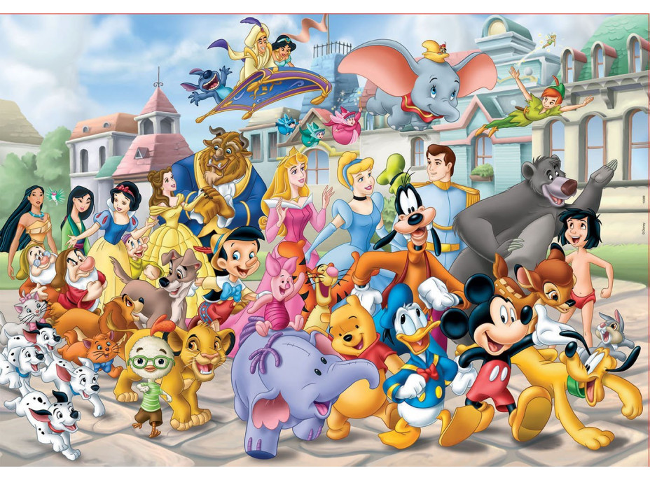 EDUCA Puzzle Sprievod postavičiek Disney 200 dielikov