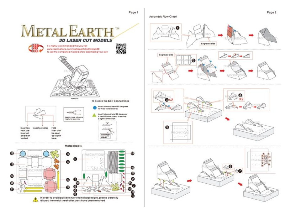 METAL EARTH 3D puzzle Avengers: Tórovo kladivo