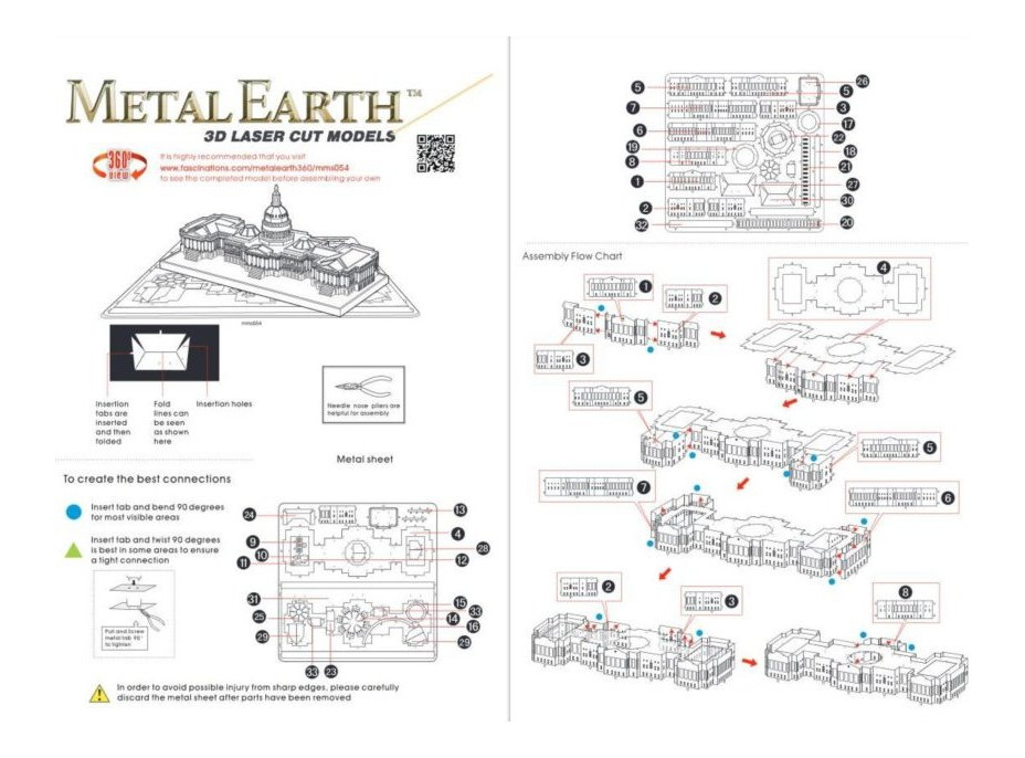 METAL EARTH 3D puzzle Kapitol