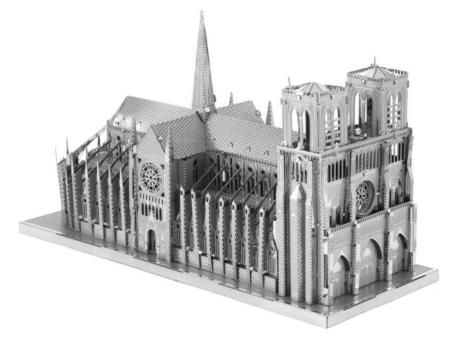 METAL EARTH 3D puzzle Katedrála Notre-Dame (ICONX)