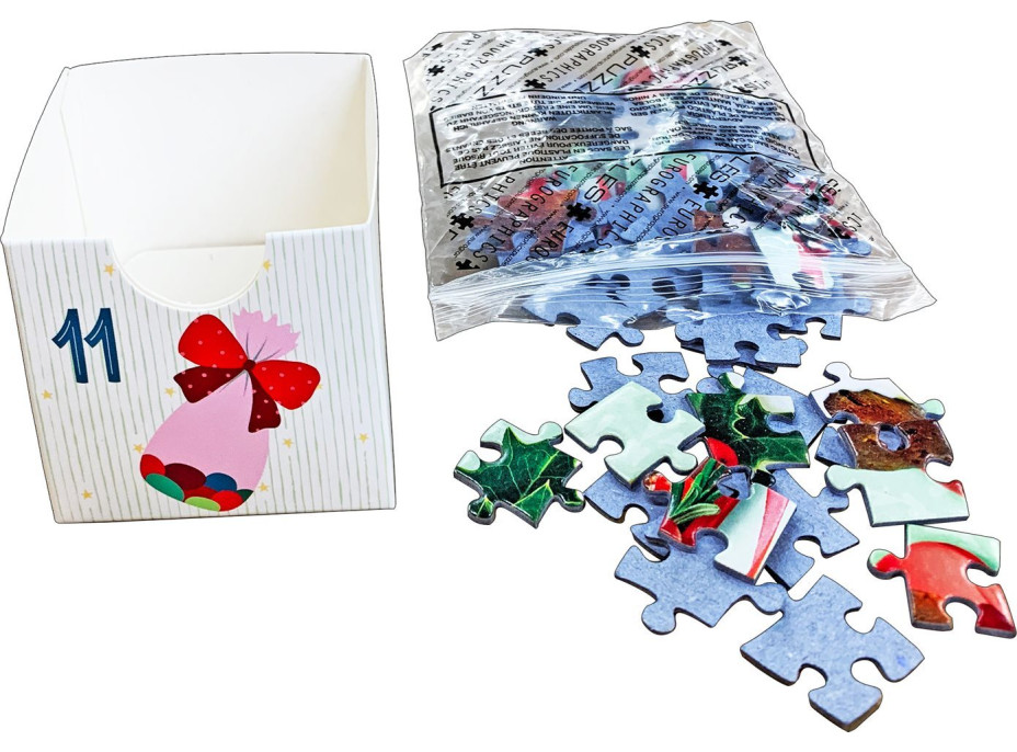 EUROGRAPHICS Puzzle Adventný kalendár: Sladké Vianoce 24x50 dielikov