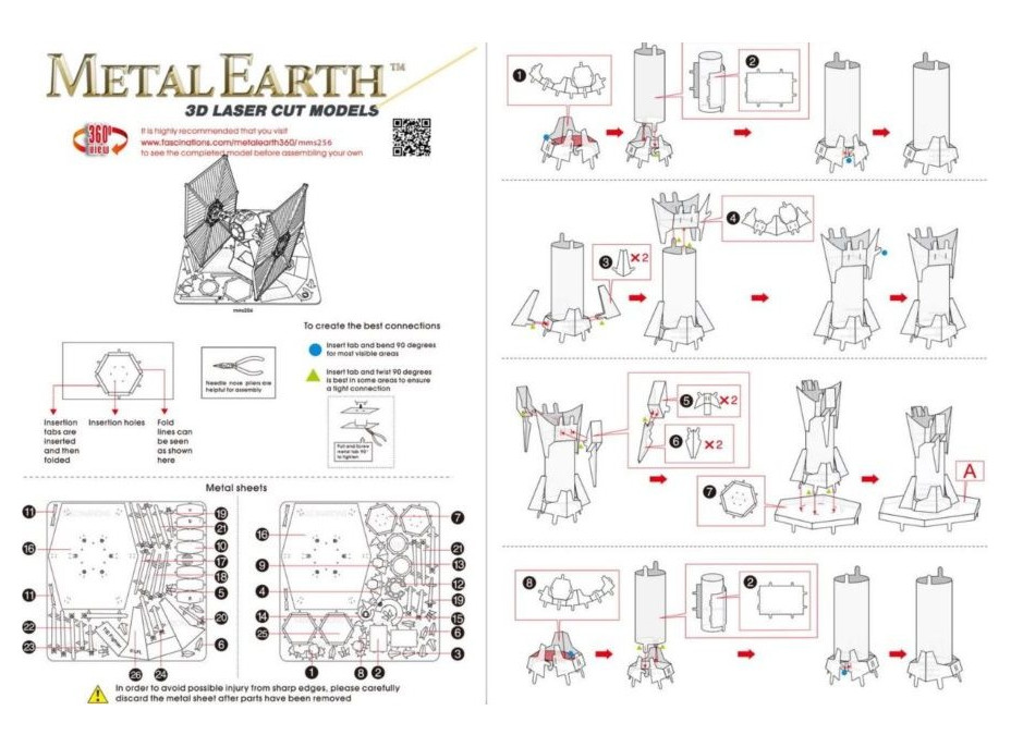 METAL EARTH 3D puzzle Star Wars: Tie Fighter