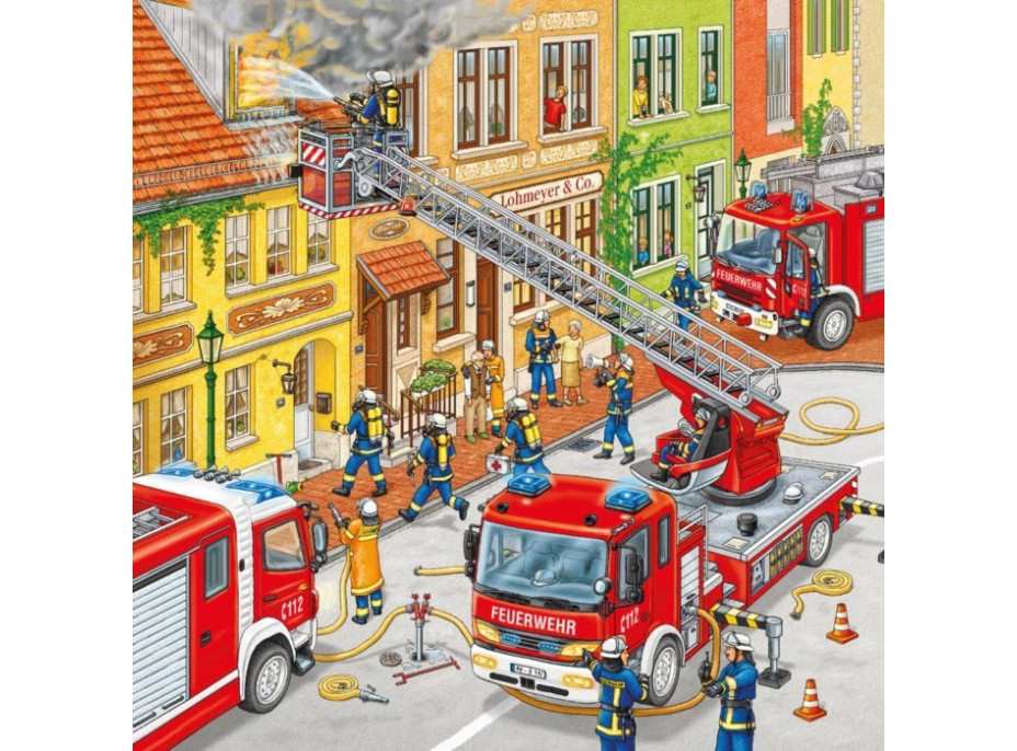 RAVENSBURGER Puzzle Hasiči 3x49 dielikov