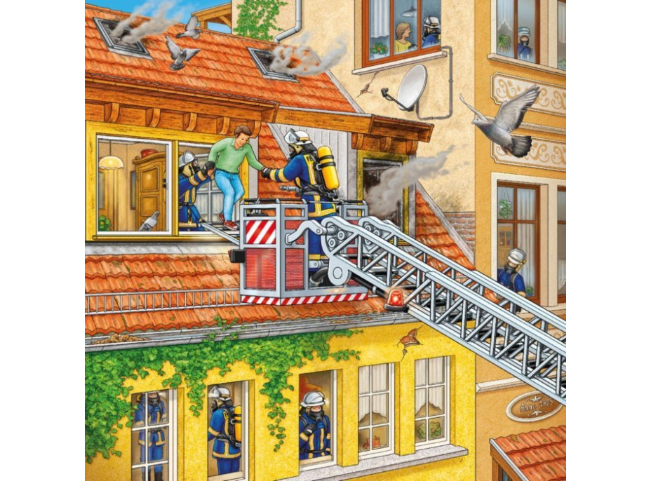 RAVENSBURGER Puzzle Hasiči 3x49 dielikov