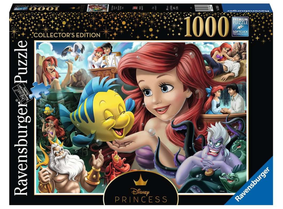 RAVENSBURGER Puzzle Disney hrdinky č.3: Malá morská víla 1000 dielikov