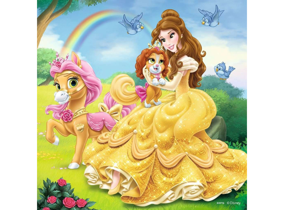 RAVENSBURGER Puzzle Disney princeznej a ich maznáčikovia 3x49 dielikov