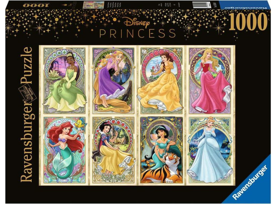 RAVENSBURGER Puzzle Disney Secesné princezné 1000 dielikov