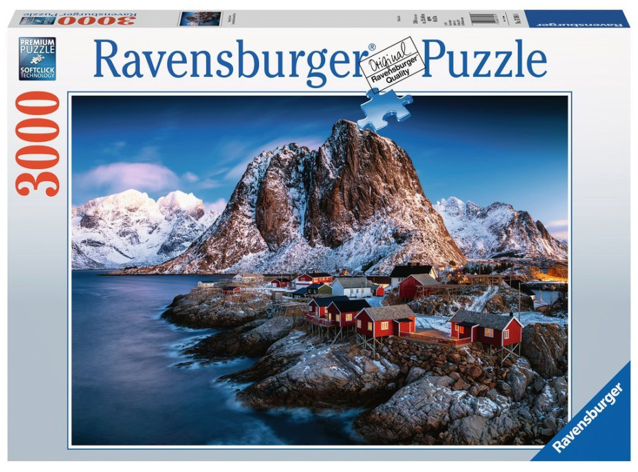 RAVENSBURGER Puzzle Hamnoy, Lofoty 3000 dielikov