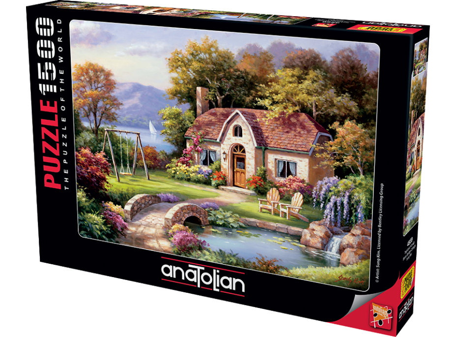 ANATOLIAN Puzzle Kamenný most pri chalupe 1500 dielikov