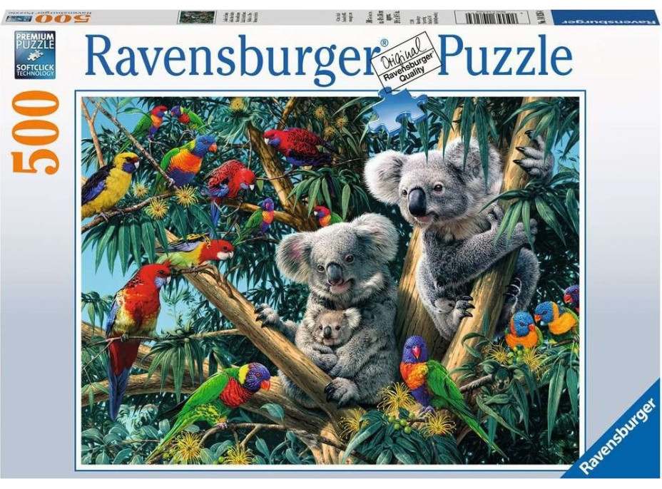 RAVENSBURGER Puzzle Koaly na strome 500 dielikov