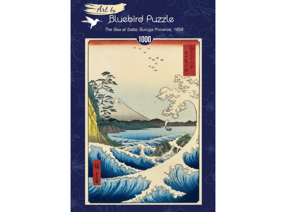 BLUEBIRD Puzzle More v Satte, provincie Suruga (1859) 1000 dielikov