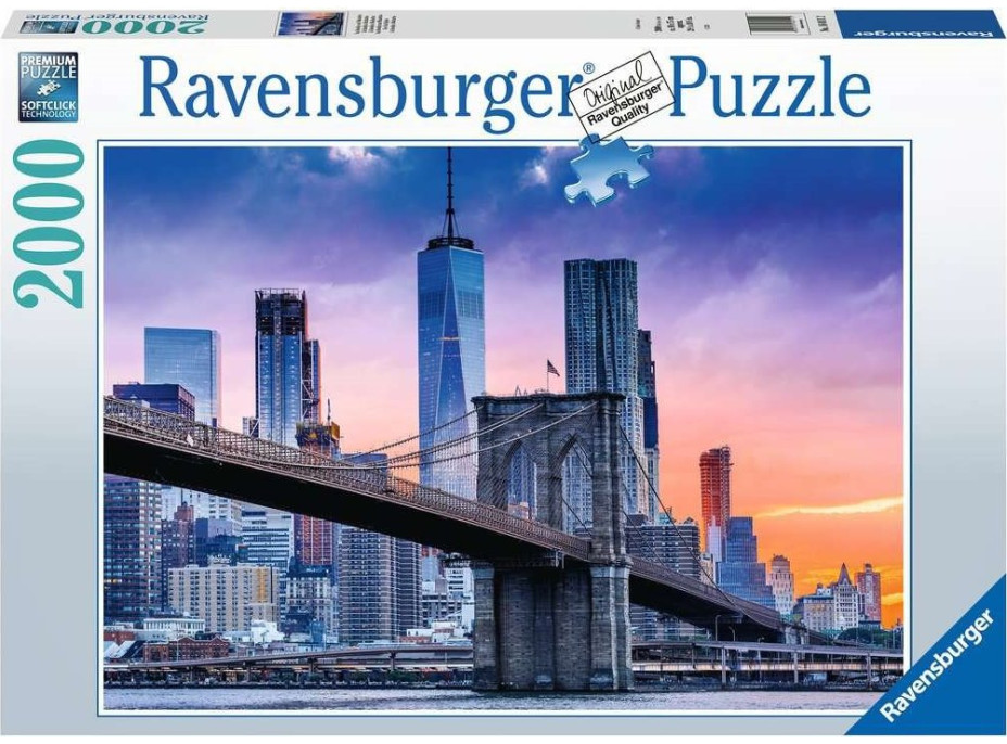 RAVENSBURGER Puzzle Newyorské mrakodrapy 2000 dielikov