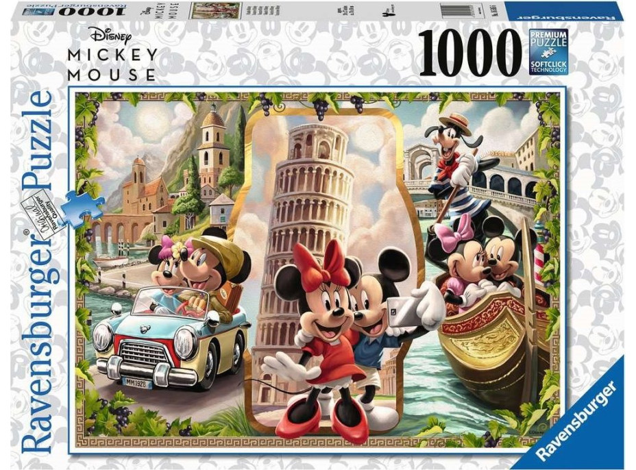 RAVENSBURGER Puzzle Prázdniny Mickeyho a Minnie 1000 dielikov